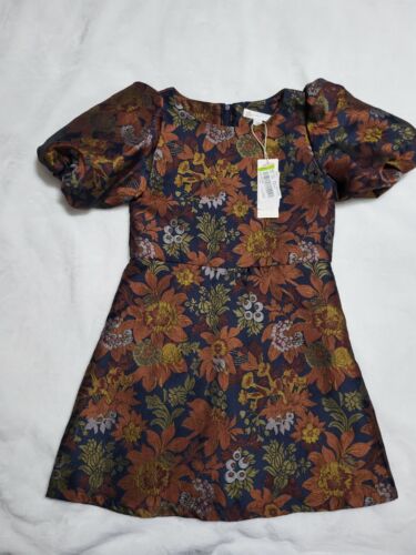 GB Little Girls Short Dress Floral Balloon Sleeve Size 6