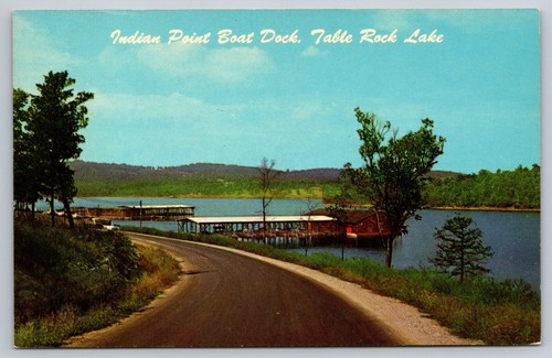Missouri Ozarks Indian Point Boat Dock Table Rock Lake Postcard