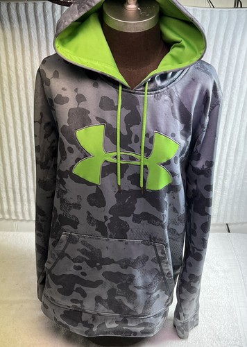 UNDER ARMOUR GRAY CAMO PULLOVER HOODIE 