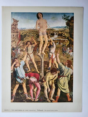 Old Antique Print Metropolitan The Martyrdom of Saint Sebastian ...
