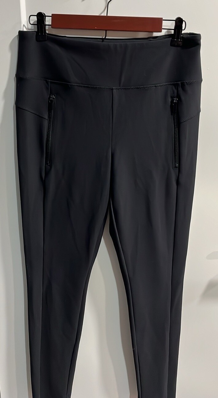 Athleta Medium Solid Black Stellar Tight Trouser … - image 4