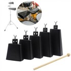 Metal Cow Bell Cowbell With Stick Drum Percussion Musical Instrument Kids Gift