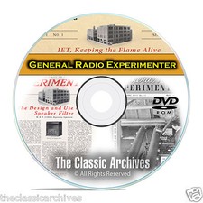General Radio Experimenter Manuals 490 books Ham Crystal Wireless Set CD DVD B62