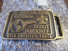 1989 National Jamboree Max Silber Brass Belt Buckle SB