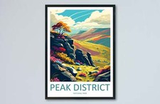 Peak District Print Peak District Home Decor Landscape Art Print Peak District W