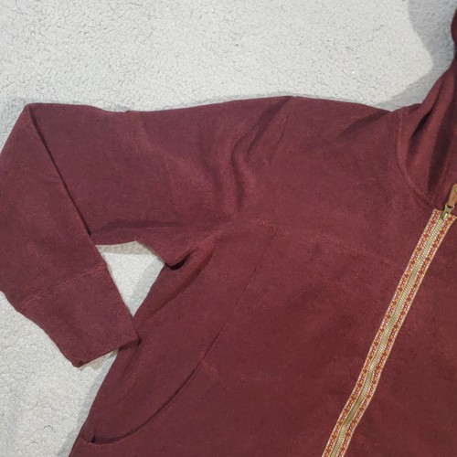 Sherpa Adventure Gear Hoodie Womens 2XL XXL Red Maroon Zip Up Pockets Nepal - Picture 3 of 21