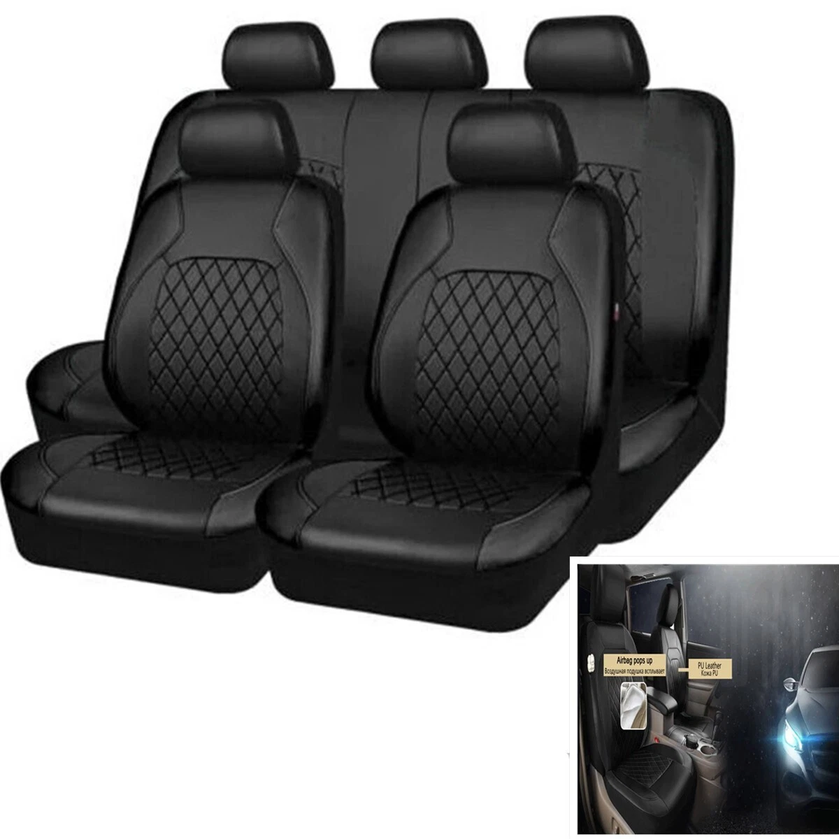 Universal rear top seat cover