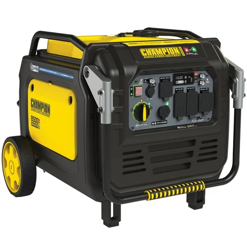 Champion 201175 - 7000 Watt Electric Start Dual Fuel Inverter Generator w/ CO...