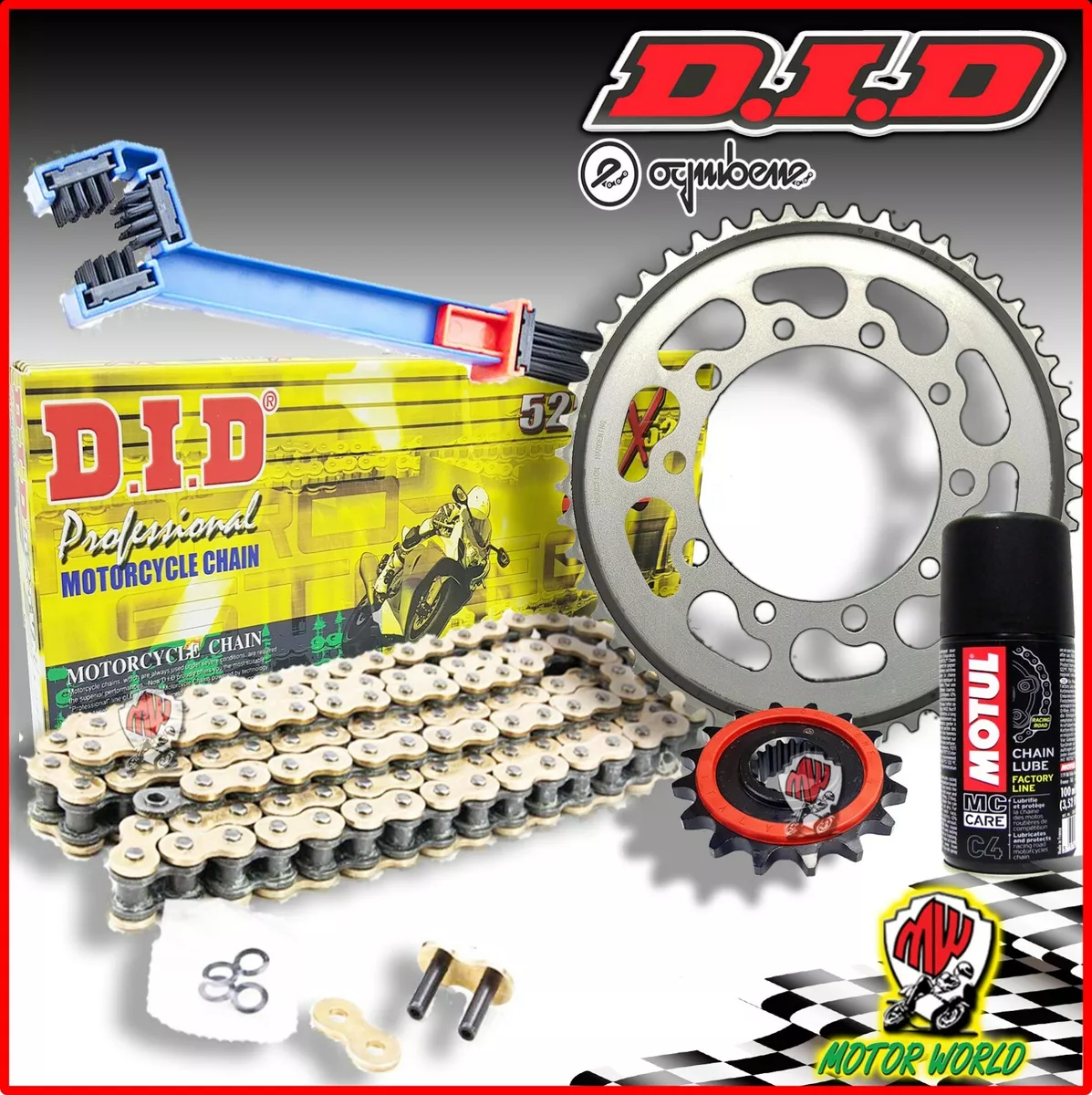 Mt09 chain store and sprocket set