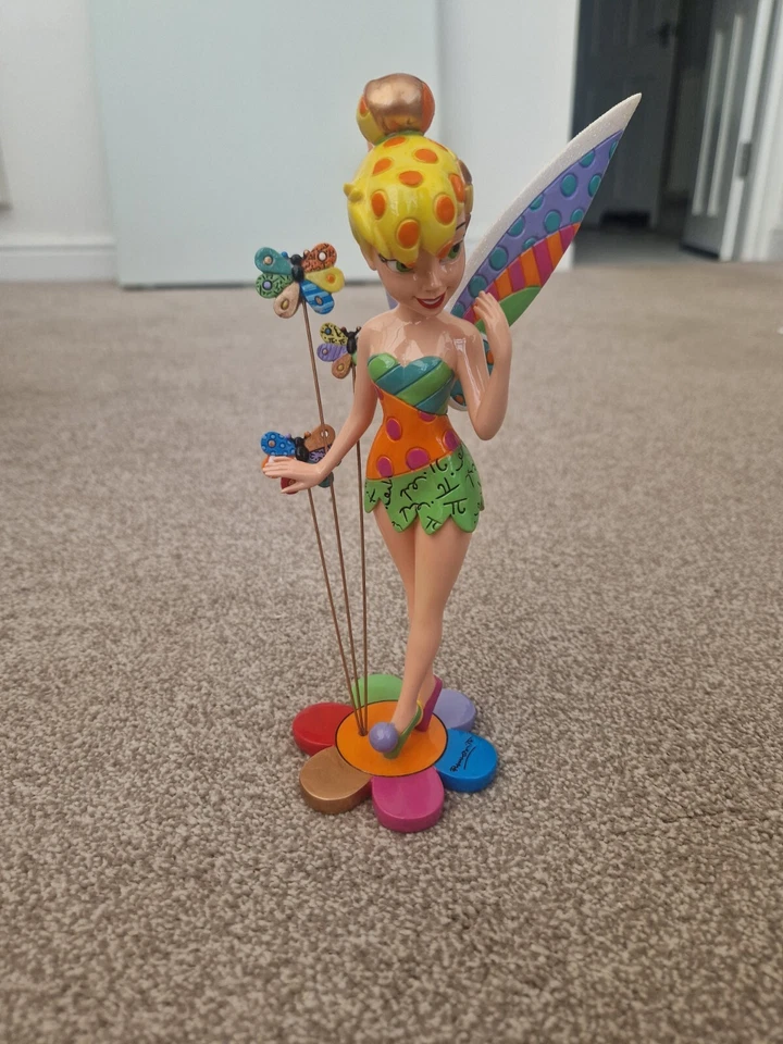 Disney Britto 4058182 Tinkerbell Auf Blumen Mit Schmetterlinge Figur Deko - Bild 2 von 4