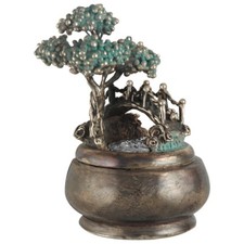 Pet Memorial Rainbow Bridge Handcast Bronze Rainbow Bridge Figurine Box