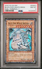 YUGIOH DUEL TERMINAL DT01-EN001 BLUE-EYES WHITE DRAGON SUPER PSA 8 #72328963