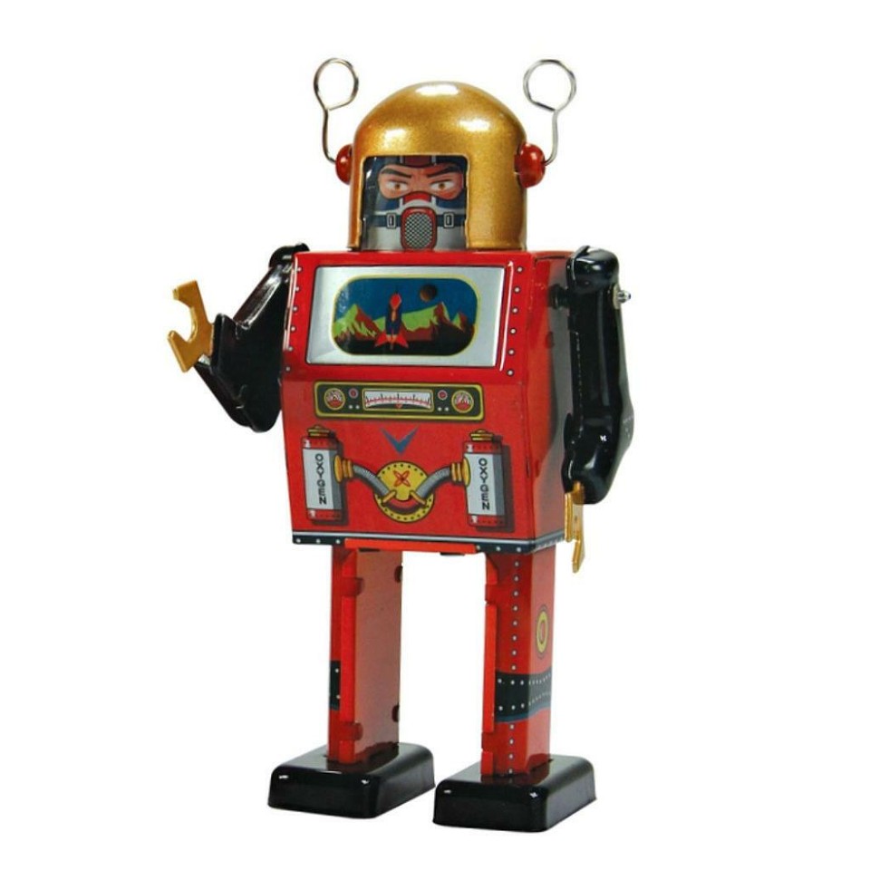 Robot - Robot Marcheur Mécanique en Tôle - M-65 Robot (St.John Tin Toy