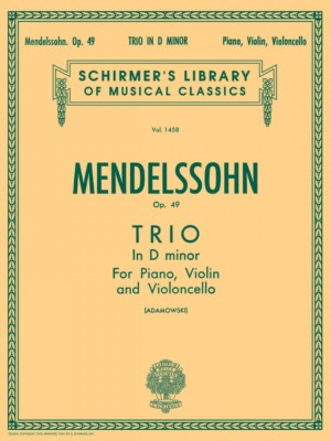 Mendelssohn Trio in D Minor Op 49 Sheet Music Score and Parts 050259380