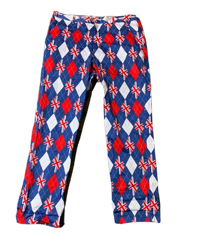 British Flag Golf Pants Size 