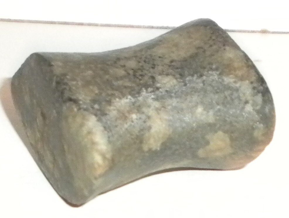 early man indian artifact UNDRILLED BANNERSTONE neat spotted stone eBay