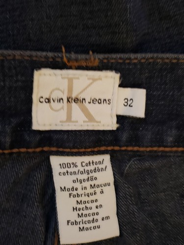 Men's Calvin Klein Size 32 Denim Blue Jeans 100% Cotton 31x32 - Picture 5 of 5