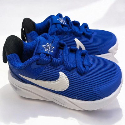Nike DX7616-400 Hyper Royal Blue White Star Runner Boys Sneakers Shoes 5C