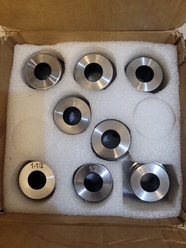 8 Pc Bead Roller Round Over Dies Commplete Set 22mm shaft Cr12