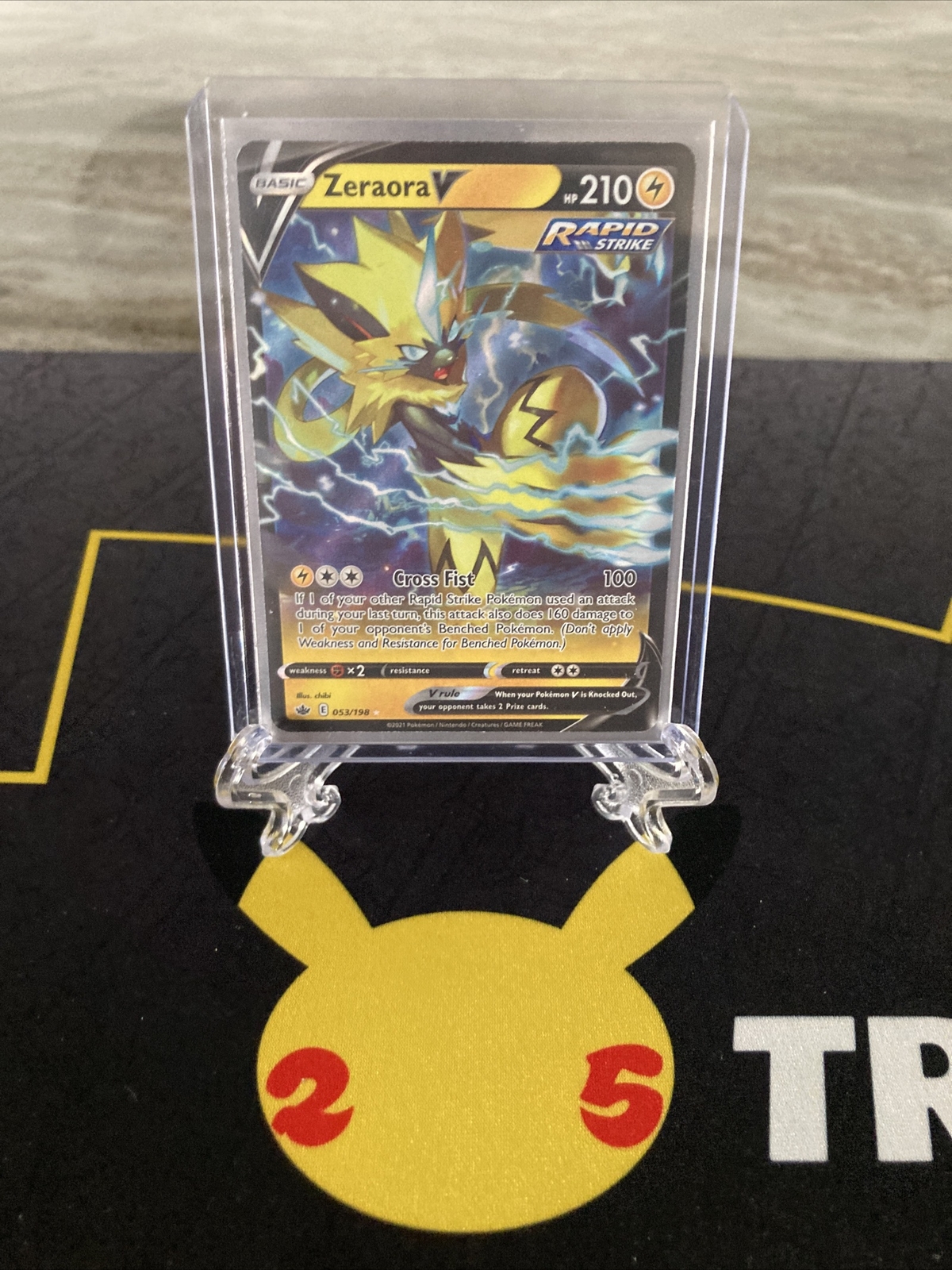 Zeraora V 53/198 Ultra Rare Chilling Reign Pokemon TCG Near Mint