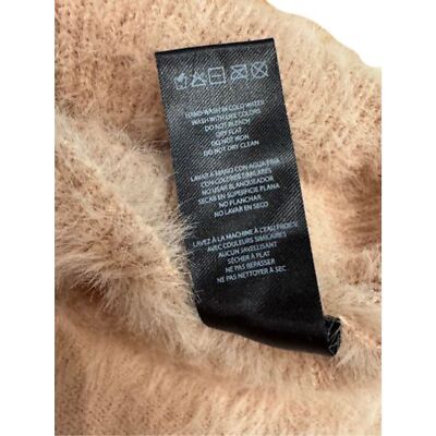 bebe pink sweater logo embellished Rhinetone y2k fuzzy