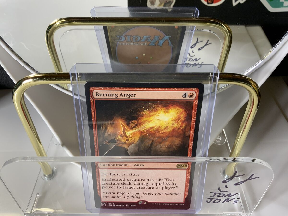 Burning Anger 1x FOIL MTG M15 Core Set Rare MINT red enchantment aura Burning Anger 1x FOIL MTG M15 Core Set Rare MINT red enchantment aura