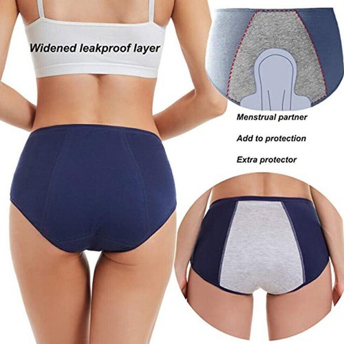 Menstrual Leak Proof High Waist Underwear Period Pants Ladies Sanitary Briefs - Picture 7 of 30