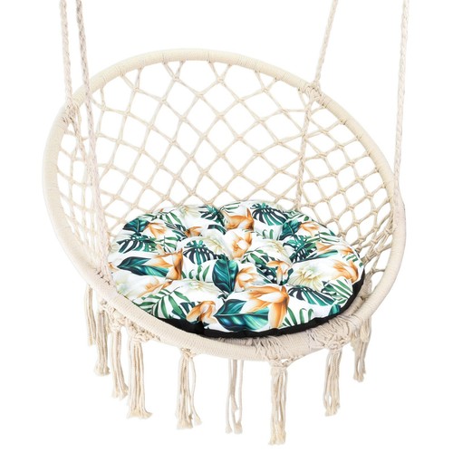 60cm Outdoor Hängesessel Kissen - Stuhlkissen Für Garten & Rattanmöbel Rund - Bild 45 von 111