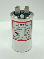 5 MFD uF Run Capacitor 370 440 vac Volts AC Motor HVAC 5 uf