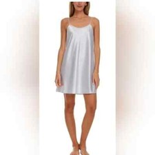 Flora Nikrooz Size XL Womens Chemise Nightgown Periwinkle Blue Dot Adjust Straps