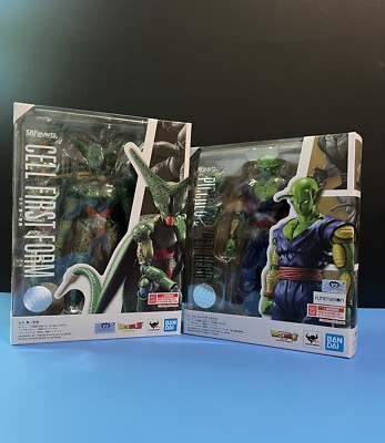 Dragon Ball Z Sh Figuarts, Piccolo Super Hero And Cell First Form, Brand New 