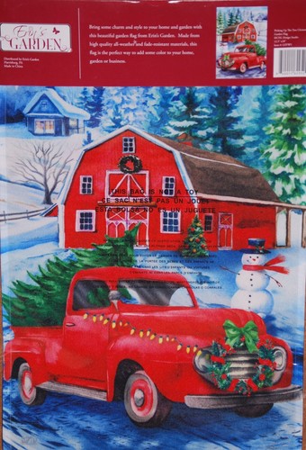 "Picking Up The Tree" Decorative Winter Garden Flag 18"x12.5 by Briarwood Lane - Bild 10 von 10