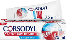 Corsodyl Active Gum Repair Toothpaste for Bleeding Gums, Fresh Mint, 75ml 87.20 per litre