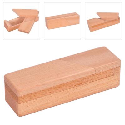 Klassische Holz-Puzzlebox Denksportaufgaben ineinandergreifend