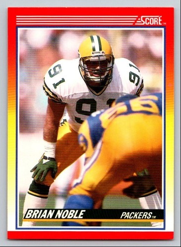 1990 Score #268 Brian Noble Green Bay Packers Football Card
