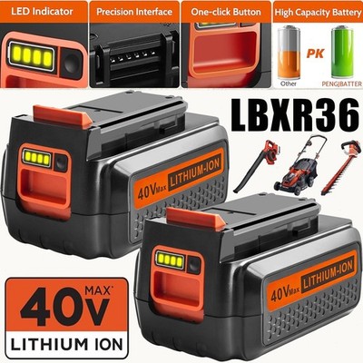 40 Volt replacement for Black and Decker 40V 3.0Ah Max Lithium Battery LBX2040