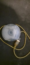 TESTED Working Vintage Apple USB Mouse Blue Wht Model M4848 Round Puck