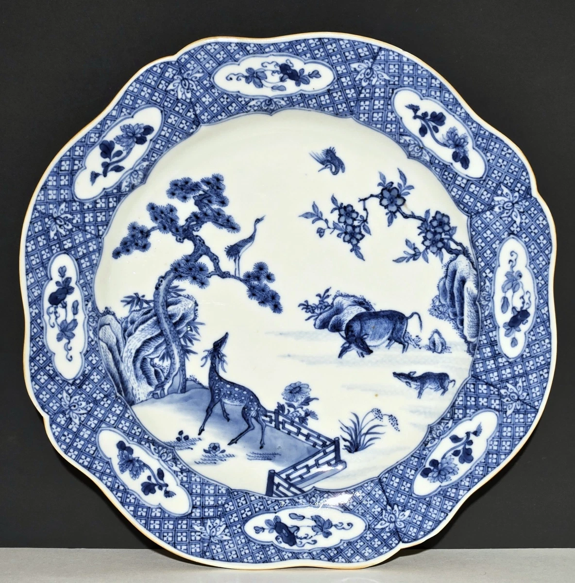 古董蓝色陶瓷中国盘子| eBay