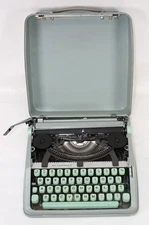 1964 Hermes Baby Typewriter • Paillard Switzerland • Metal Case • Parts /Repair