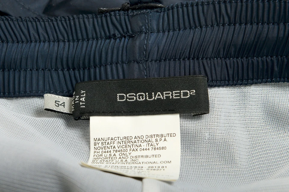 Dsquared2 Men's Navy Blue Swimwear Swim Board Shorts US XL IT 54 - Image 4 of 4