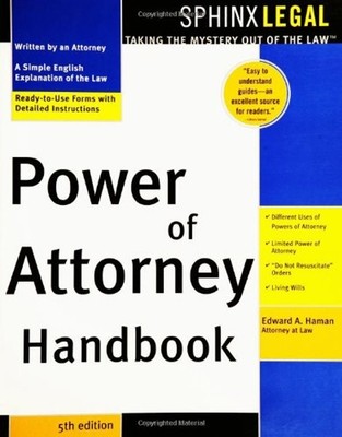 Power of Attorney Handbook Paperback Edward A. Haman