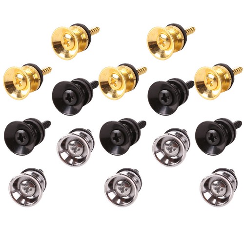 2 Pack Guitar Strap Buttons End Music Instrument Accessories Pegs - Picture 9 of 12