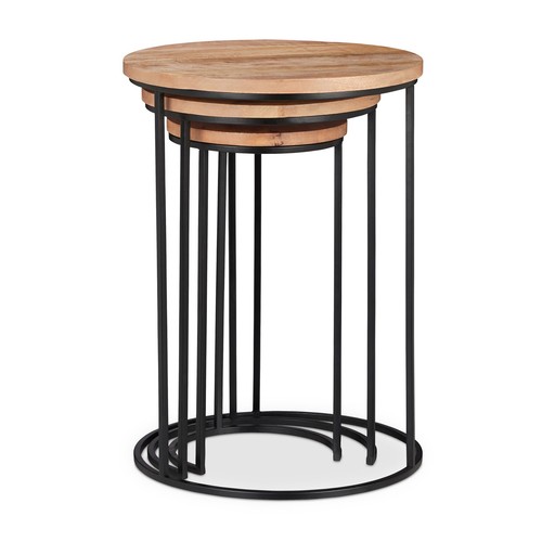 Nested tables set of 3 Vintage Plant Stands Compact Lightweight Plant Stands Set - Bild 6 von 8