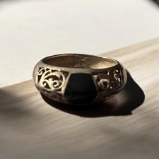 Sterling Silver Ring W/ Filigree Design