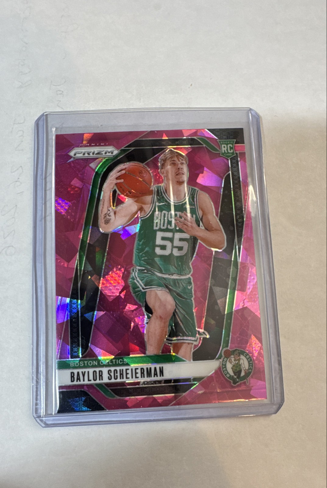 2024-25 Panini Prizm - Baylor Scheierman #236 Pink Ice Prizm (RC)