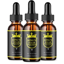 (3 Pack) Kings Sugar Defender Drops, Kings Sugar Defender Drop Supplement (6oz)