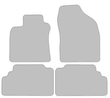 Fußmatten passend für Toyota Avensis Typ T27 (Baujahr 2008 - 2011), Dura graphit
