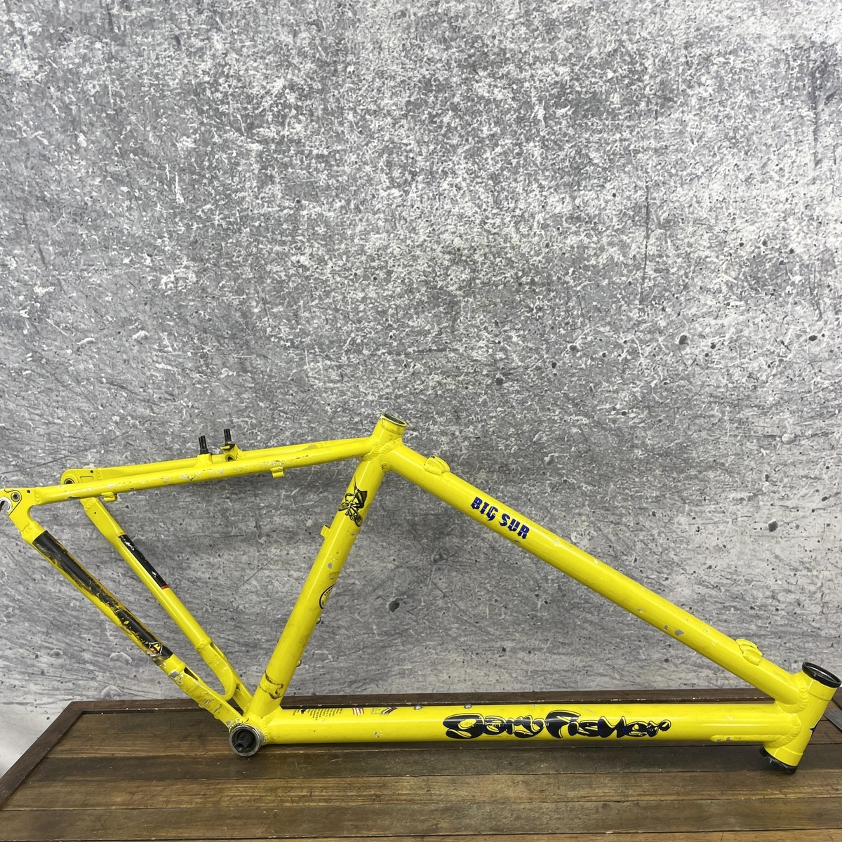 Vintage Gary Fisher Big Sur MTB Frame 18in Yellow USA Hardtail