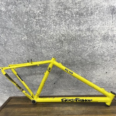 Vintage Gary Fisher Big Sur MTB Frame 18in Yellow USA Hardtail 26in 135mm Dings