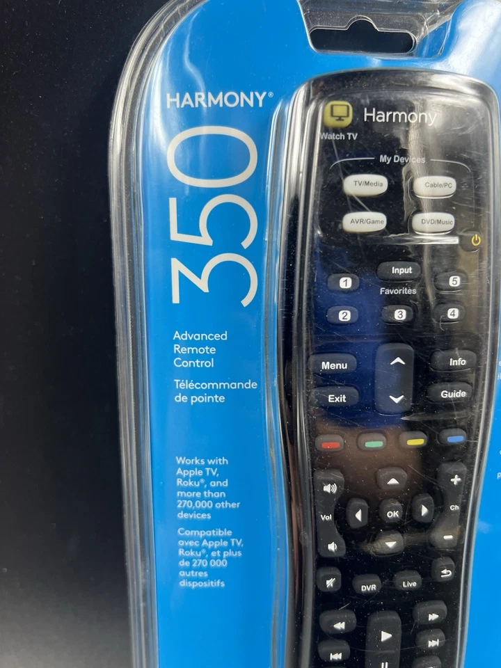 Logitech Harmony 350 8 Device Programmable Universal Remote (New/Factory Sealed) - Image 2 of 4